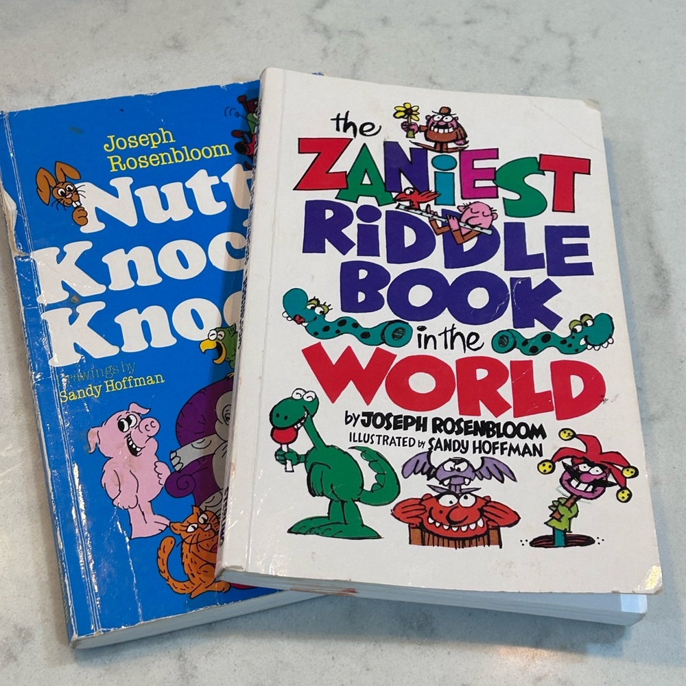 2 kids books Nutty Knock Knock jokes & Zaniest riddles by Rosembloom
